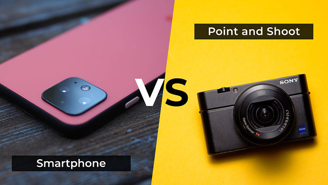 point and shoot camera vs smartphone